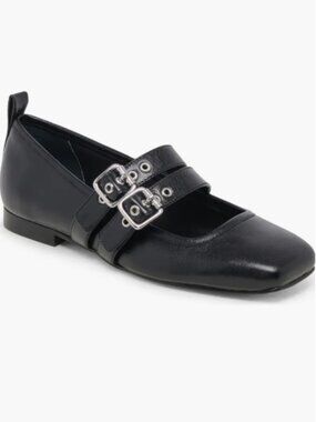 Dolce Vita Square Toe Mary Jane Double Buckle Flat | 8